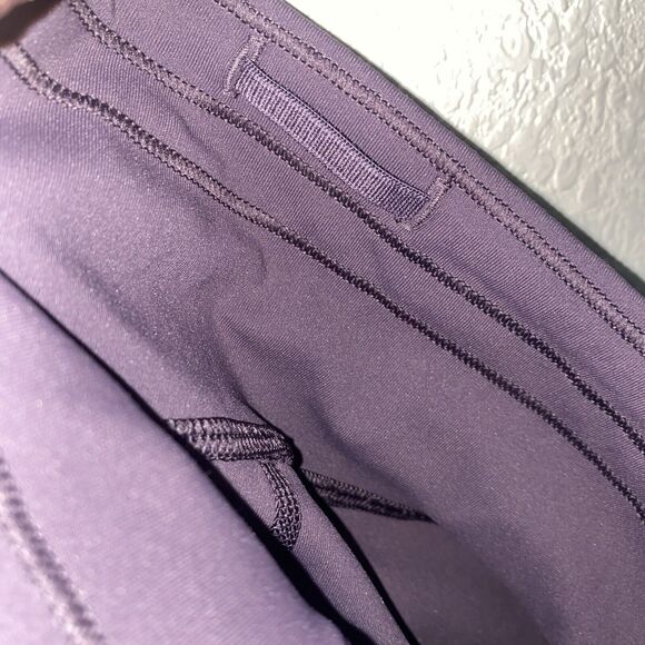 Lululemon Train Times Crop 17" Leggings pants 4 Purple Mesh Side Luxtreme gym - Picture 10 of 11